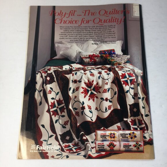 Quiltmaker Magazine No. 40 Nov/Dec 1994 17 Great Patterns Christmas Holiday - Picture 3 of 8